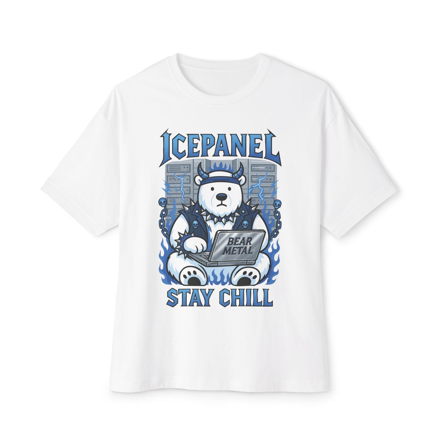 Bear metal oversized tee