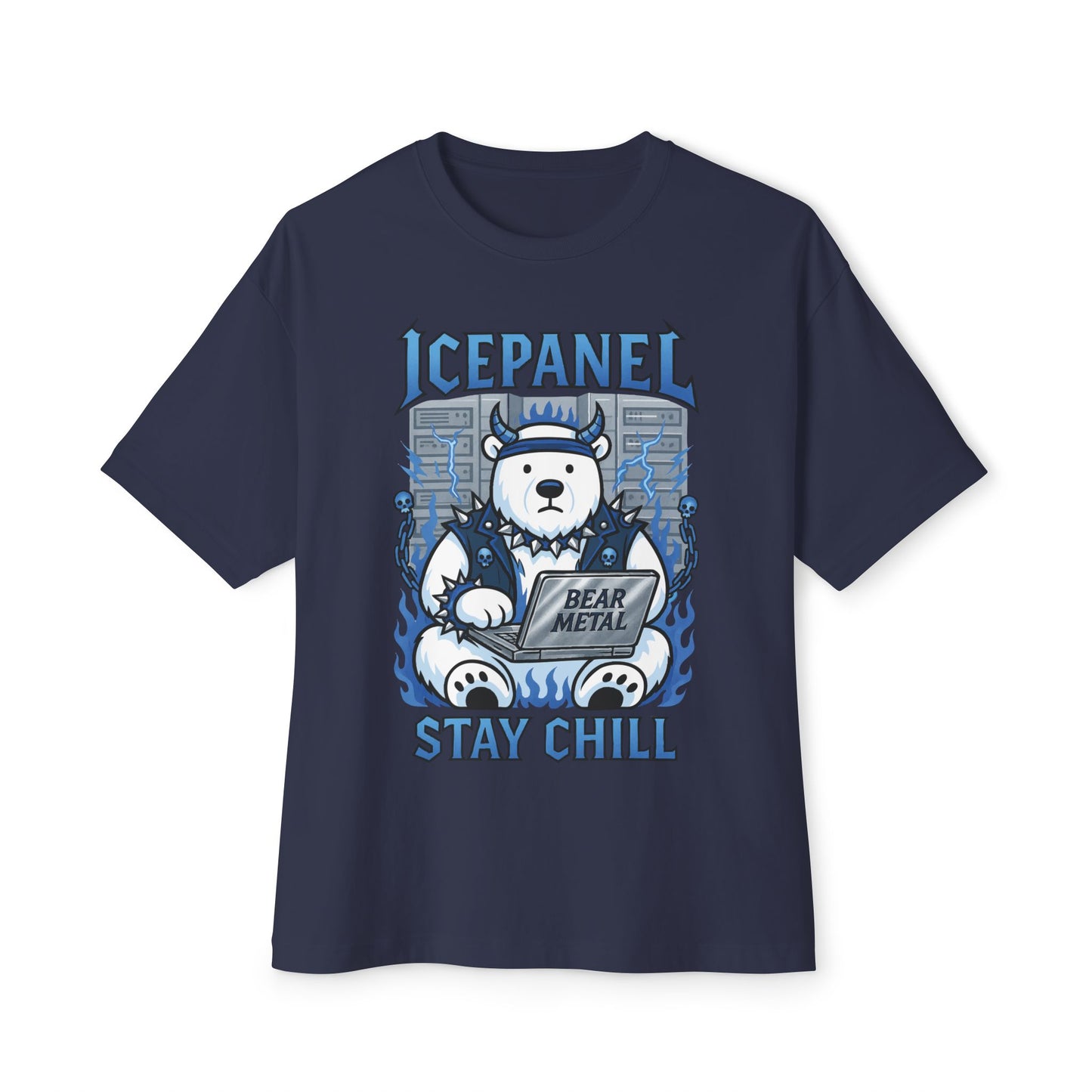 Bear metal oversized tee