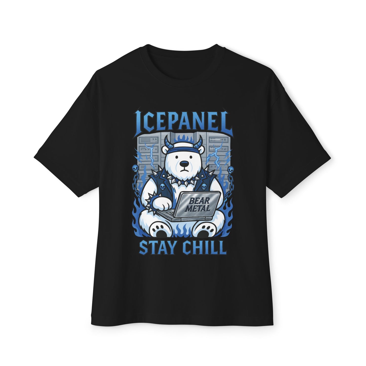 Bear metal oversized tee