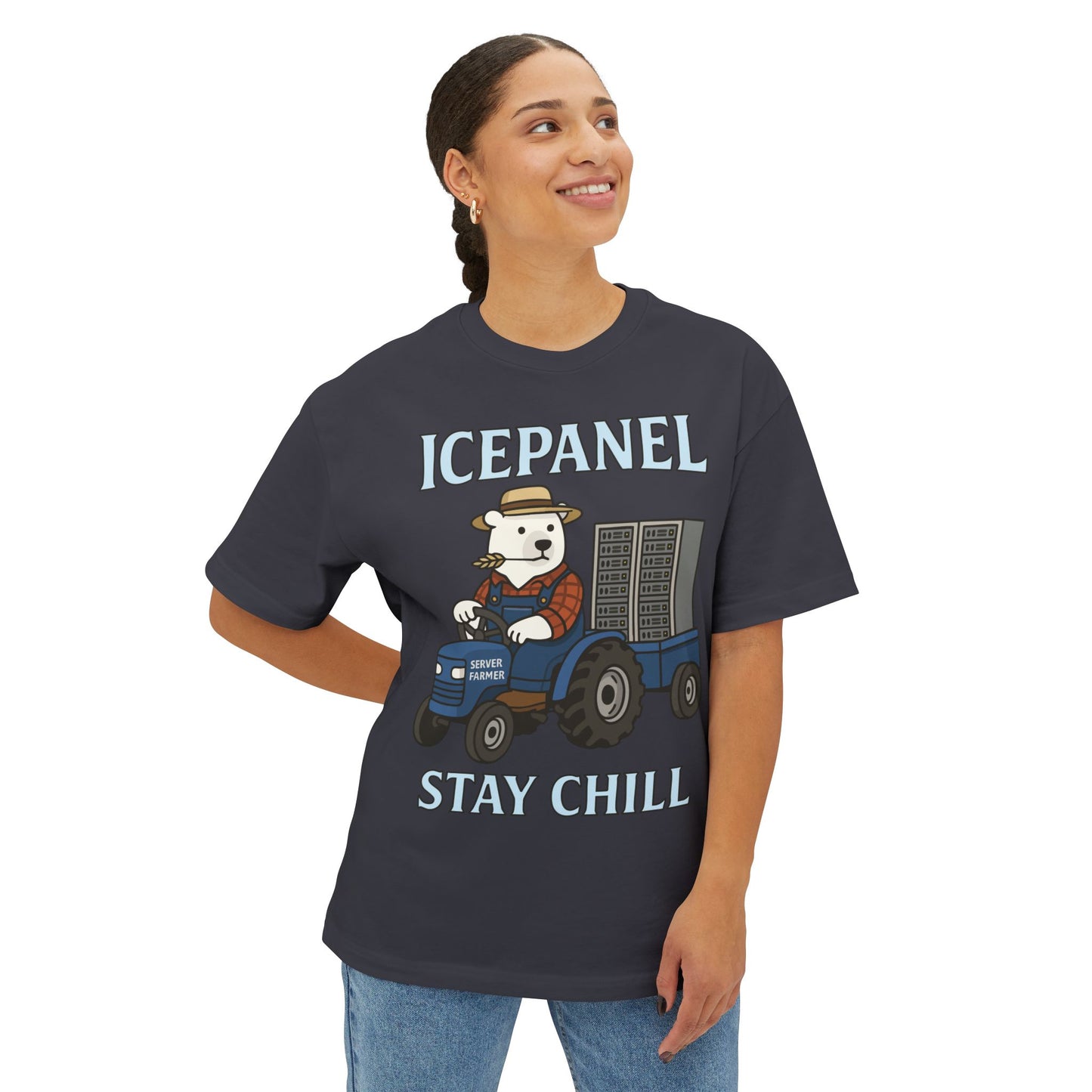 Server farmer oversized tee