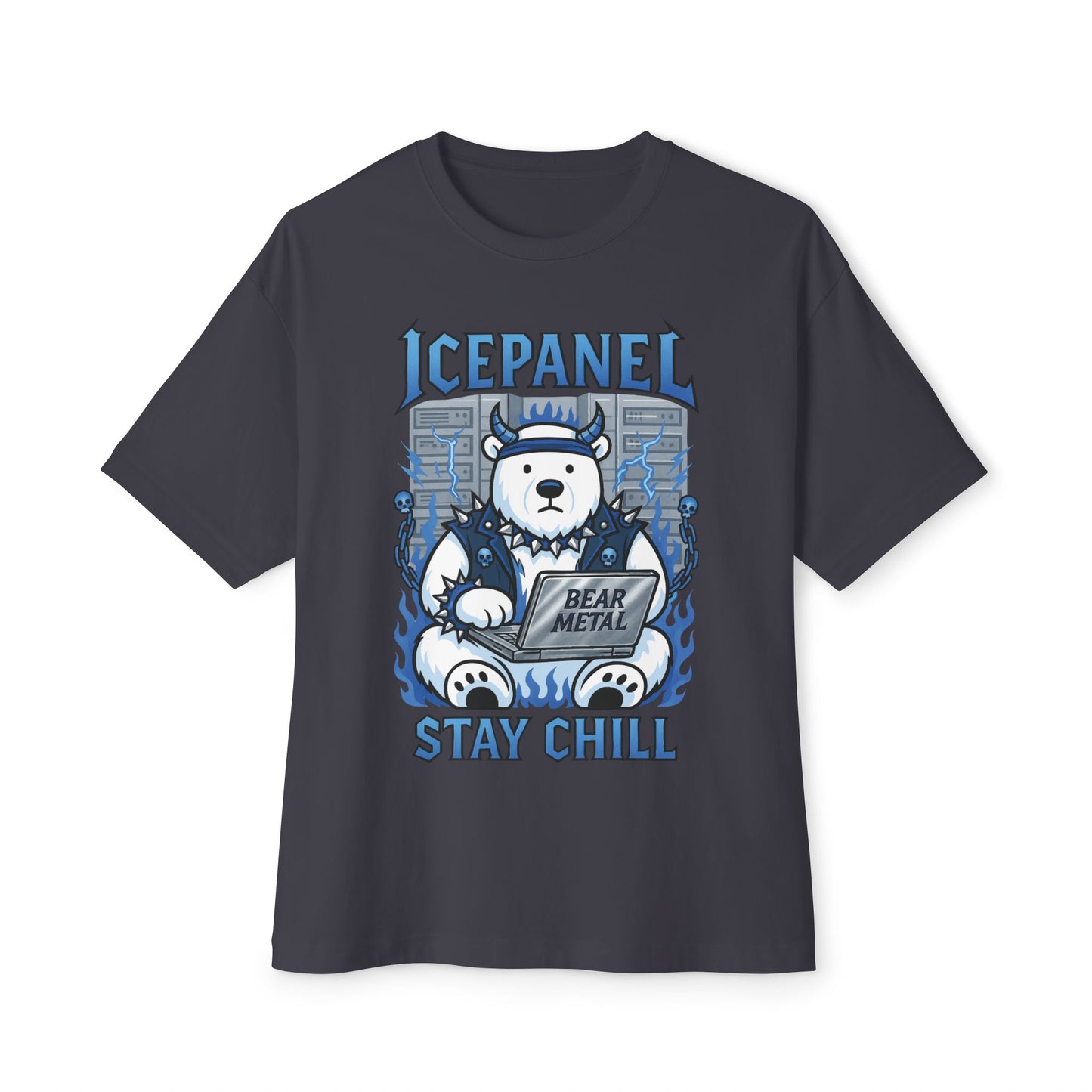 Bear metal oversized tee